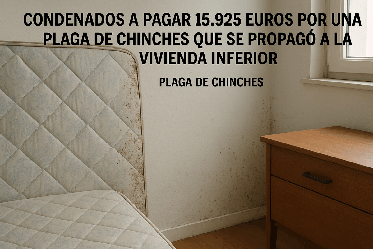 Condenados a pagar 15.925 euros por una plaga de chinches que afectó a ...